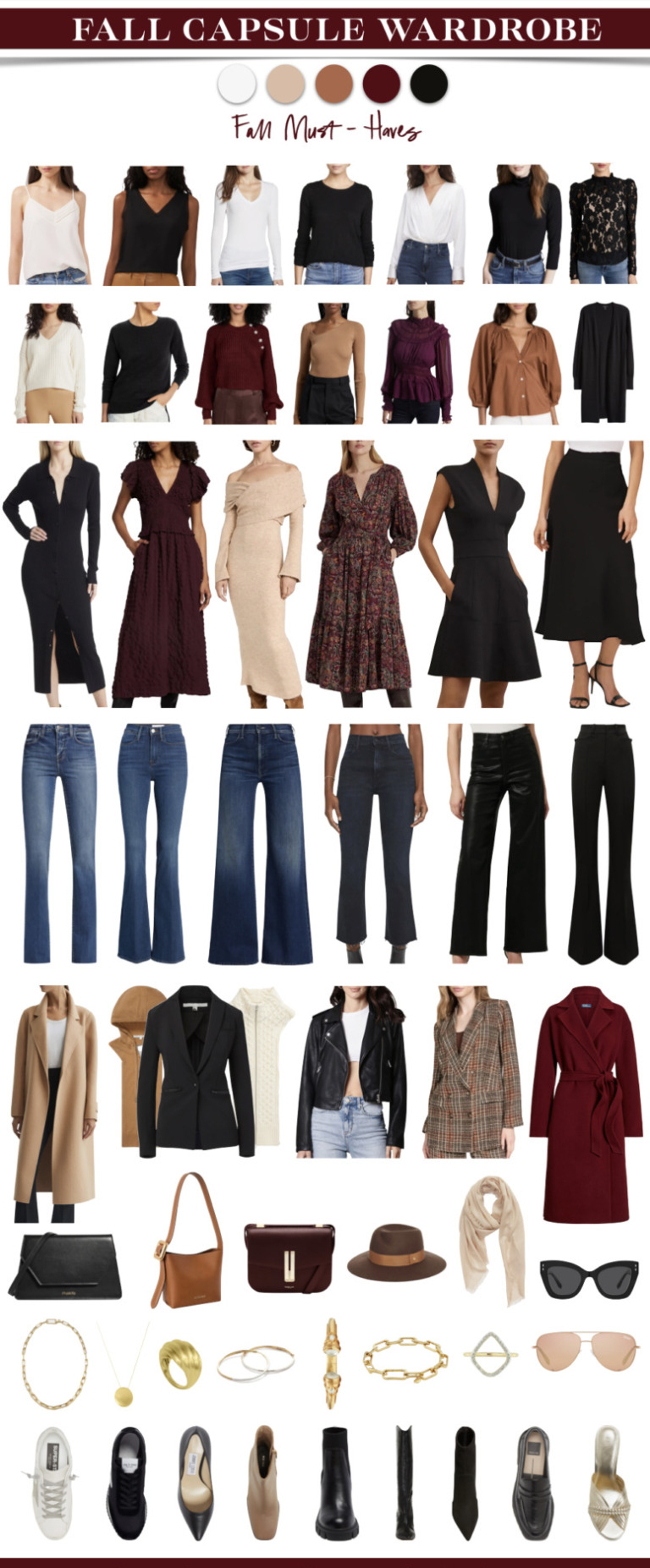 fall capsule wardrobe, fall wardrobe basics, fall must haves, what to wear for fall, erin busbee, busbee style, fashion over 40