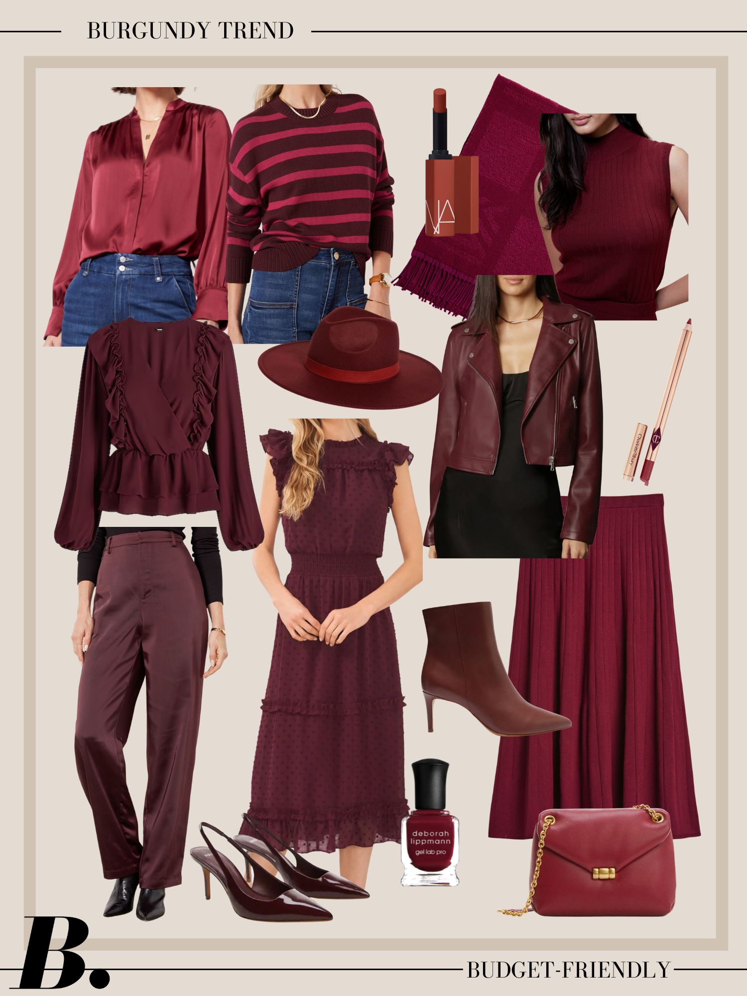 Burgundy trends, burgundy fall fashion finds, burgundy finds, burgundy fashion burgundy favorites, affordable burgundy finds, red trend, red fashion trend, fall color trend, erin busbee, busbee style, fashion over 40