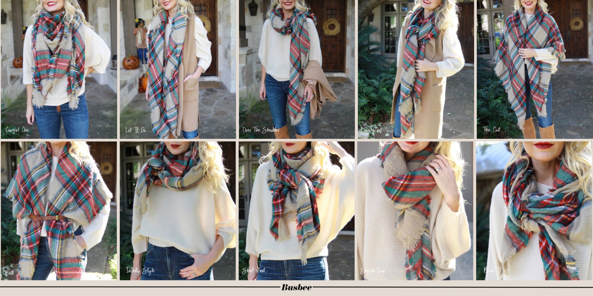 Ways to Wear a Blanket Scarf