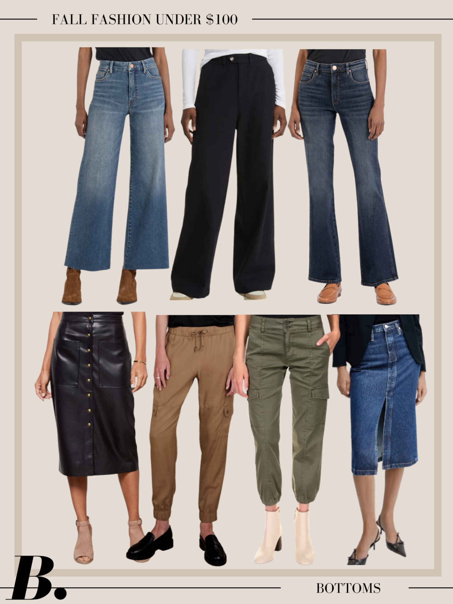 Fall Jeans, Pants & Skirts Under $100