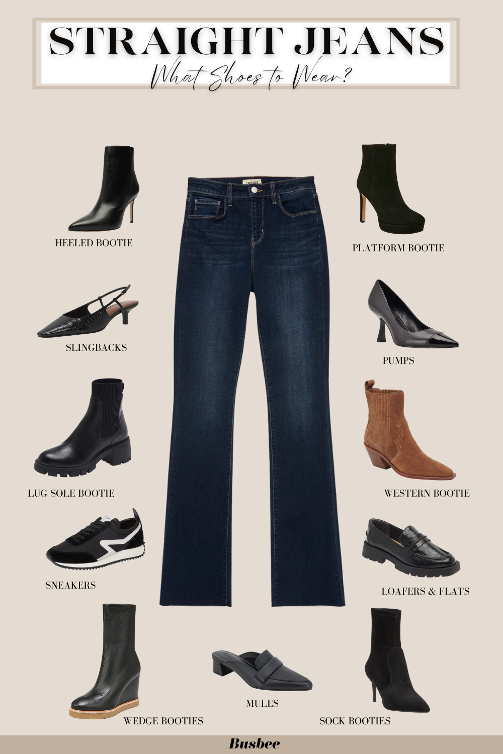 How to Wear Shoes With Jeans in Different Cuts - 4 Best Practices