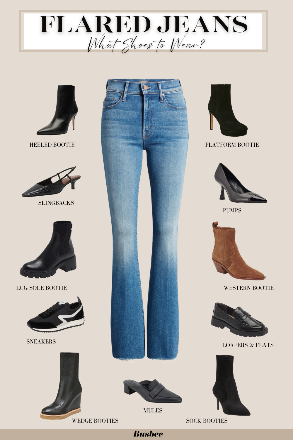 What Shoes to Wear with Wide Leg Jeans for Fall/Winter Outfits