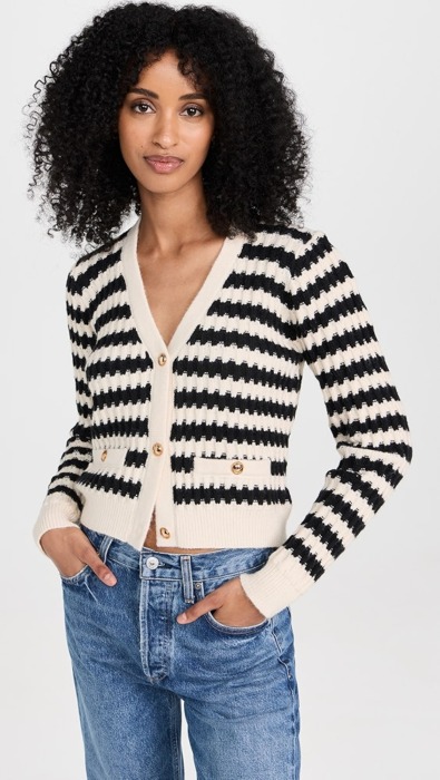 patterned cardigan