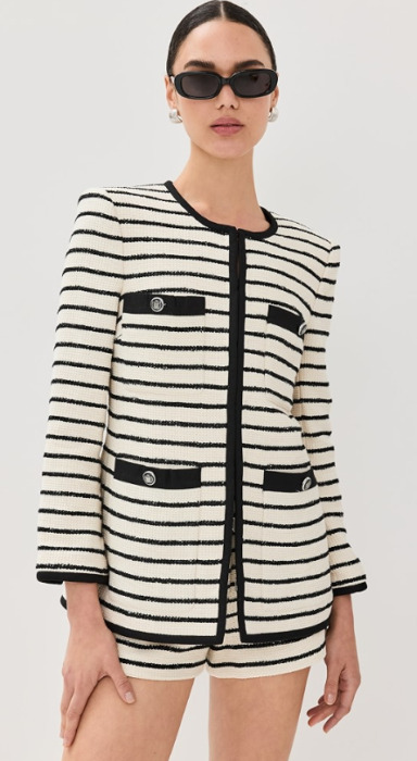 striped jacket and matching shorts | Shopbop Sale Style Event