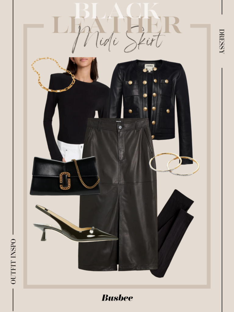 10 Black Leather Skirt Outfit Ideas You Can Wear This Fall & Winter