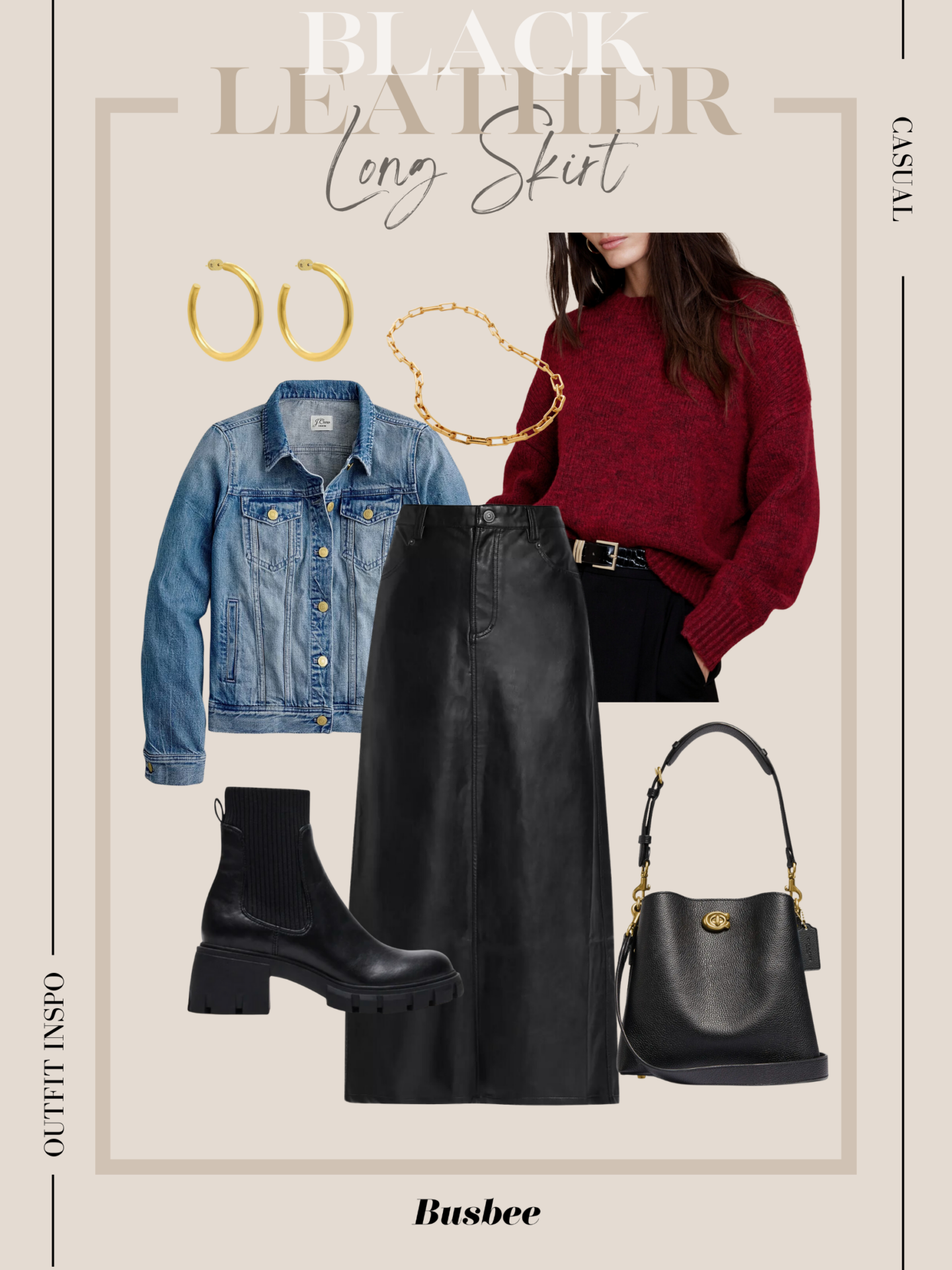 Leather Skirt Outfits for Every Season: Fall, Winter, Spring, and
