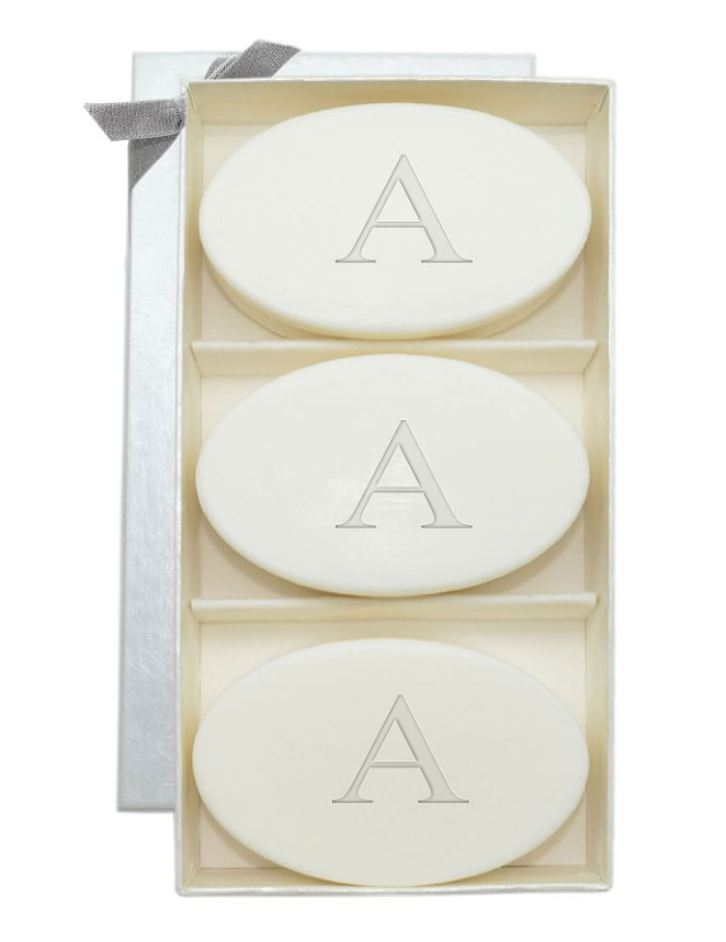 monogrammed soap set