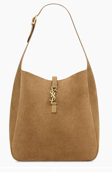 luxe gift ideas suede shoulder bag by Saint Laurent