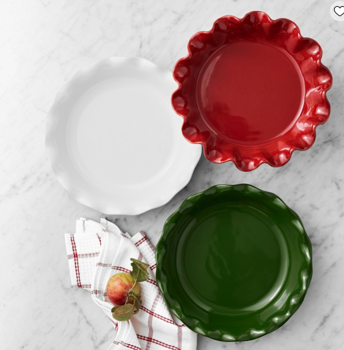 gifts for the hostess - ruffled pie dish