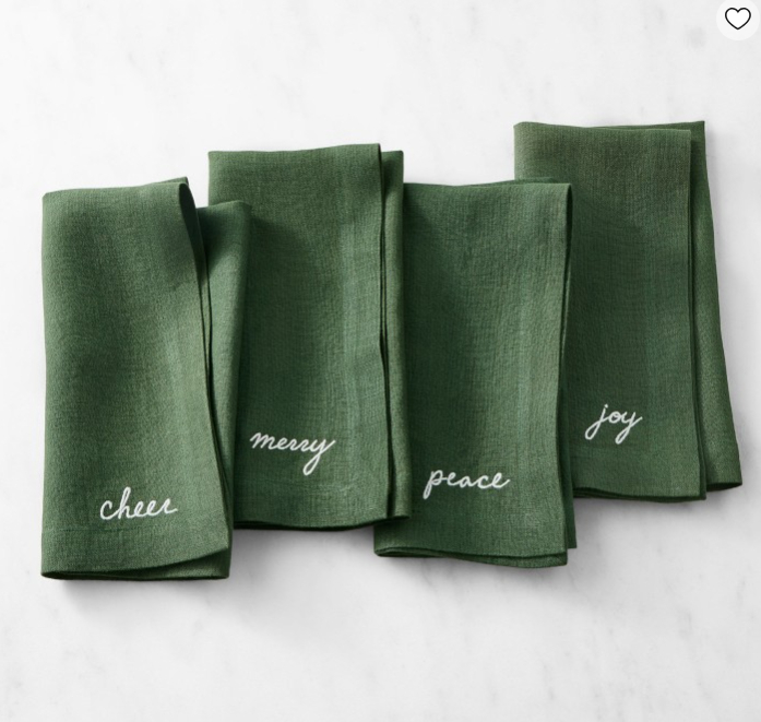 festive linen napkins