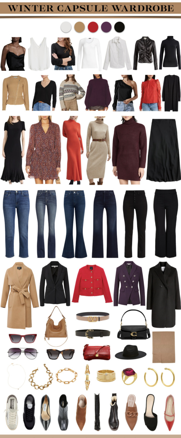 Winter Capsule Wardrobe - 20+ Items, More Than 30 Outfits