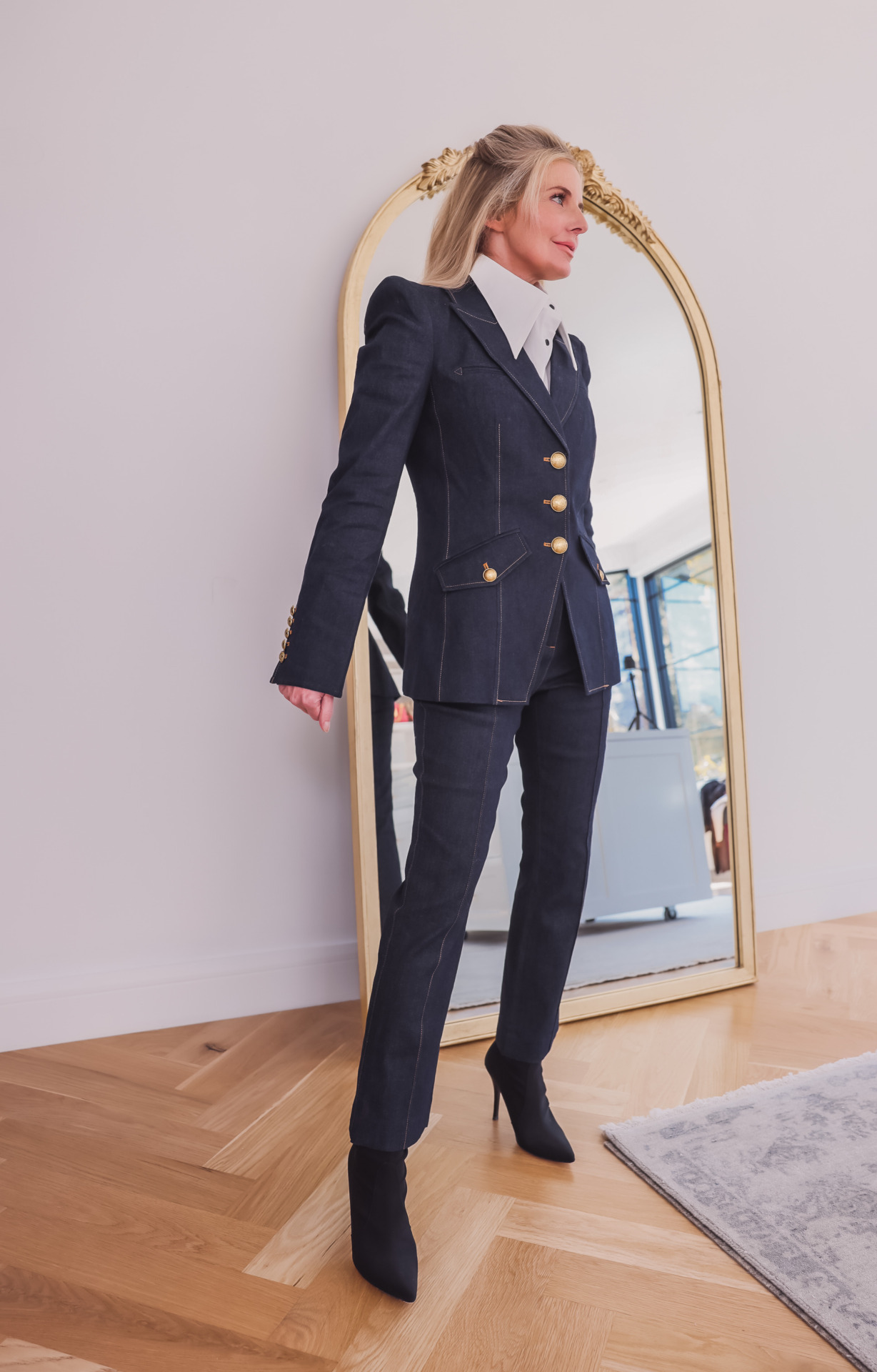 Denim Blazer Suit | How To Style A Jean Jacket