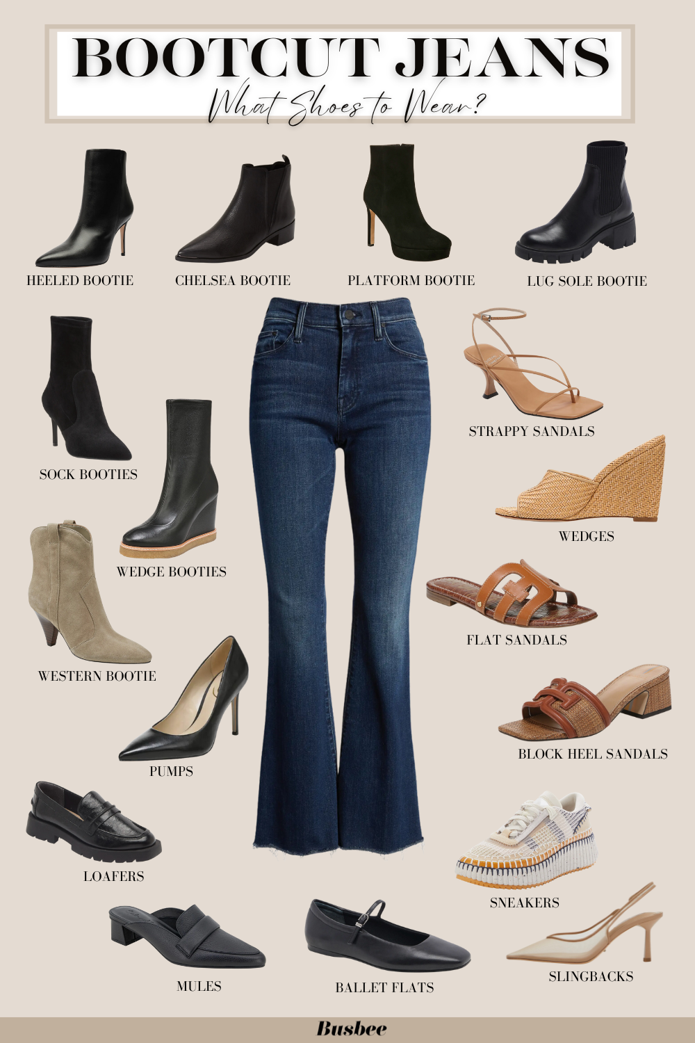 10 Types of Shoes to Wear With Bootcut Jeans
