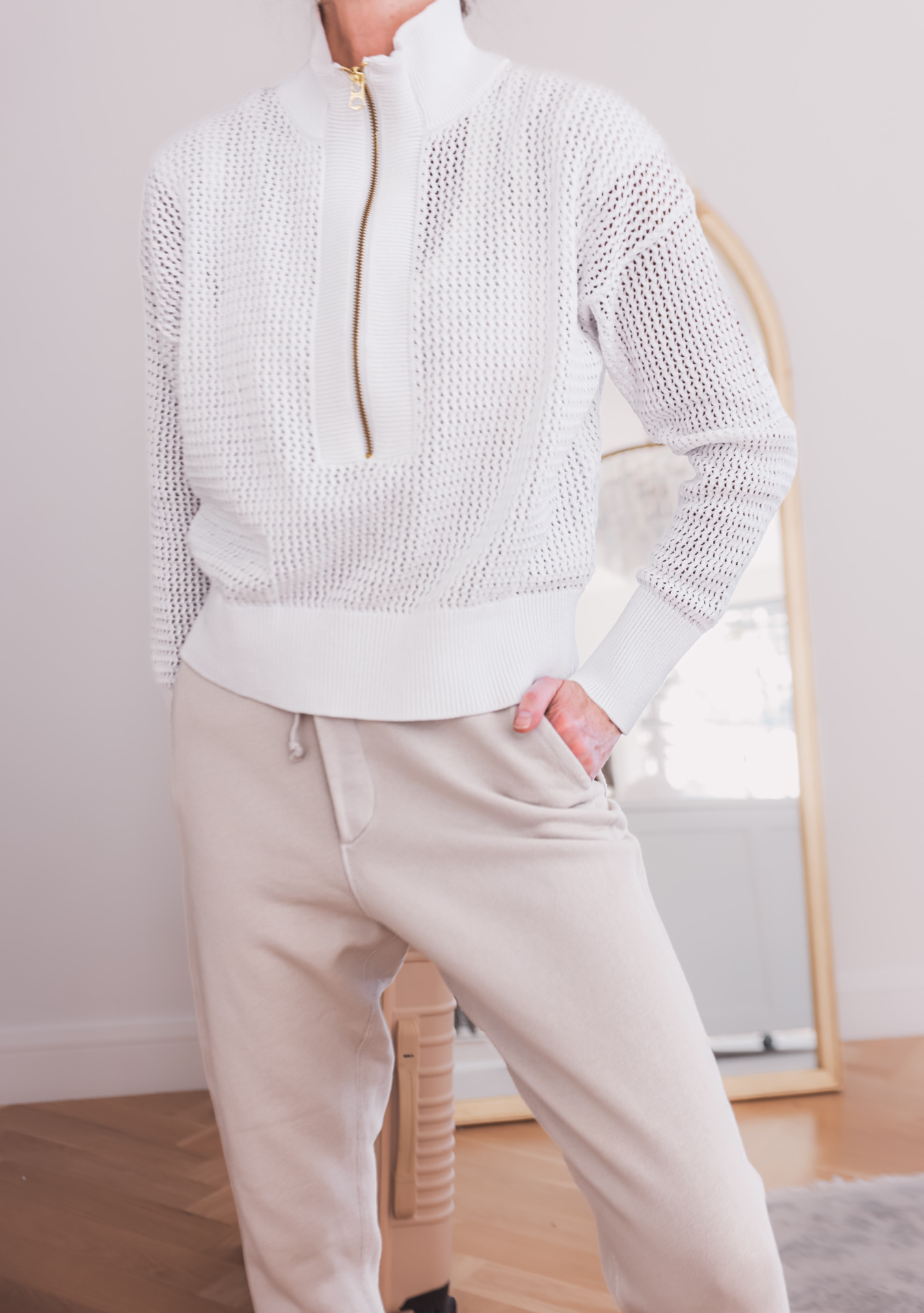 open-knit sweater by Varley