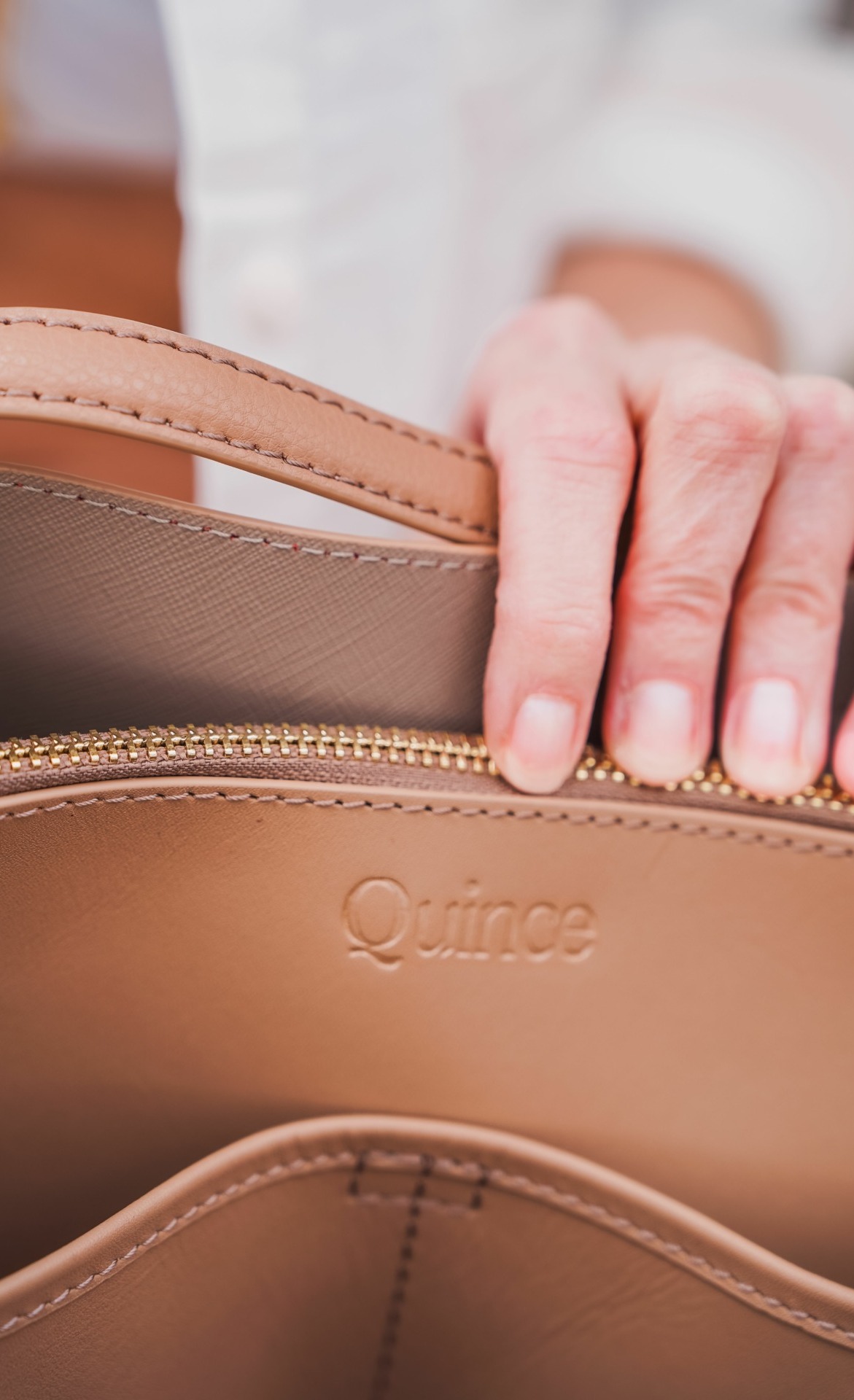 Quince Leather Tote Bag