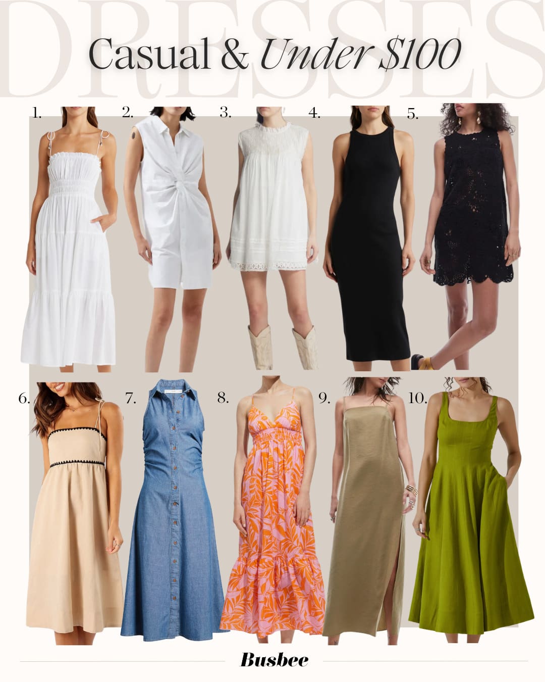 Affordable Summer Dresses