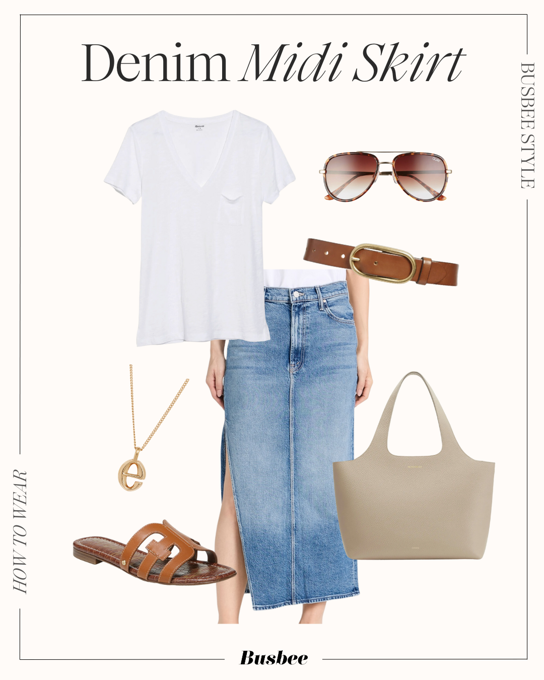 How To Wear A Denim Skirt Over 40