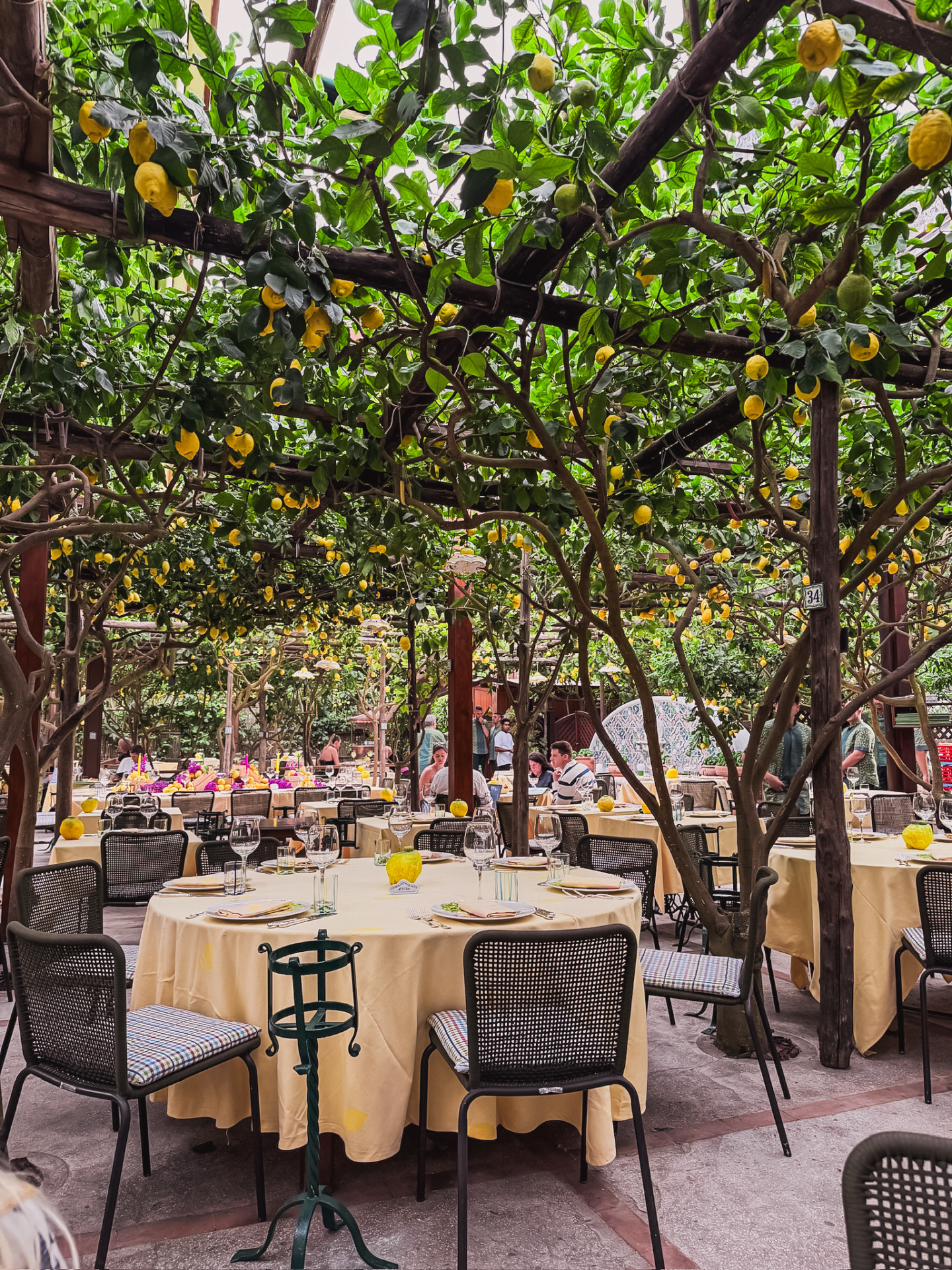 Capri restaurants lemon ceiling
