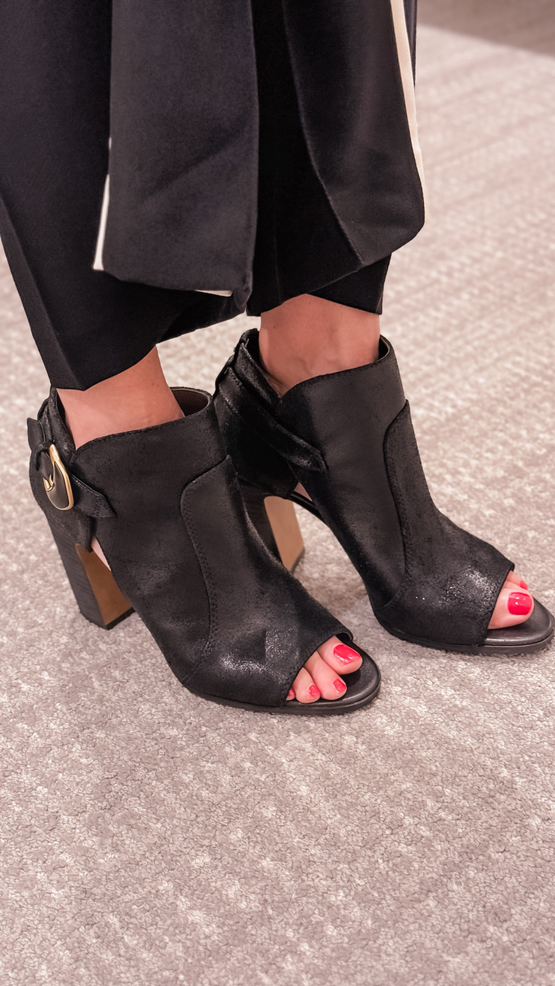 peep-toe booties by Vince Camuto | Nordstrom Sale Outfits