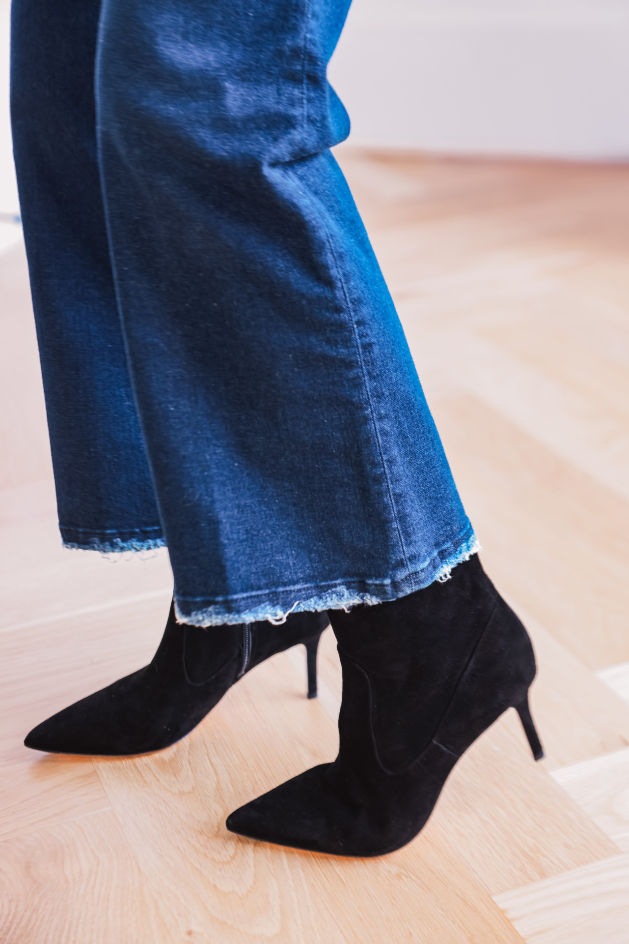 ankle boots and jeans