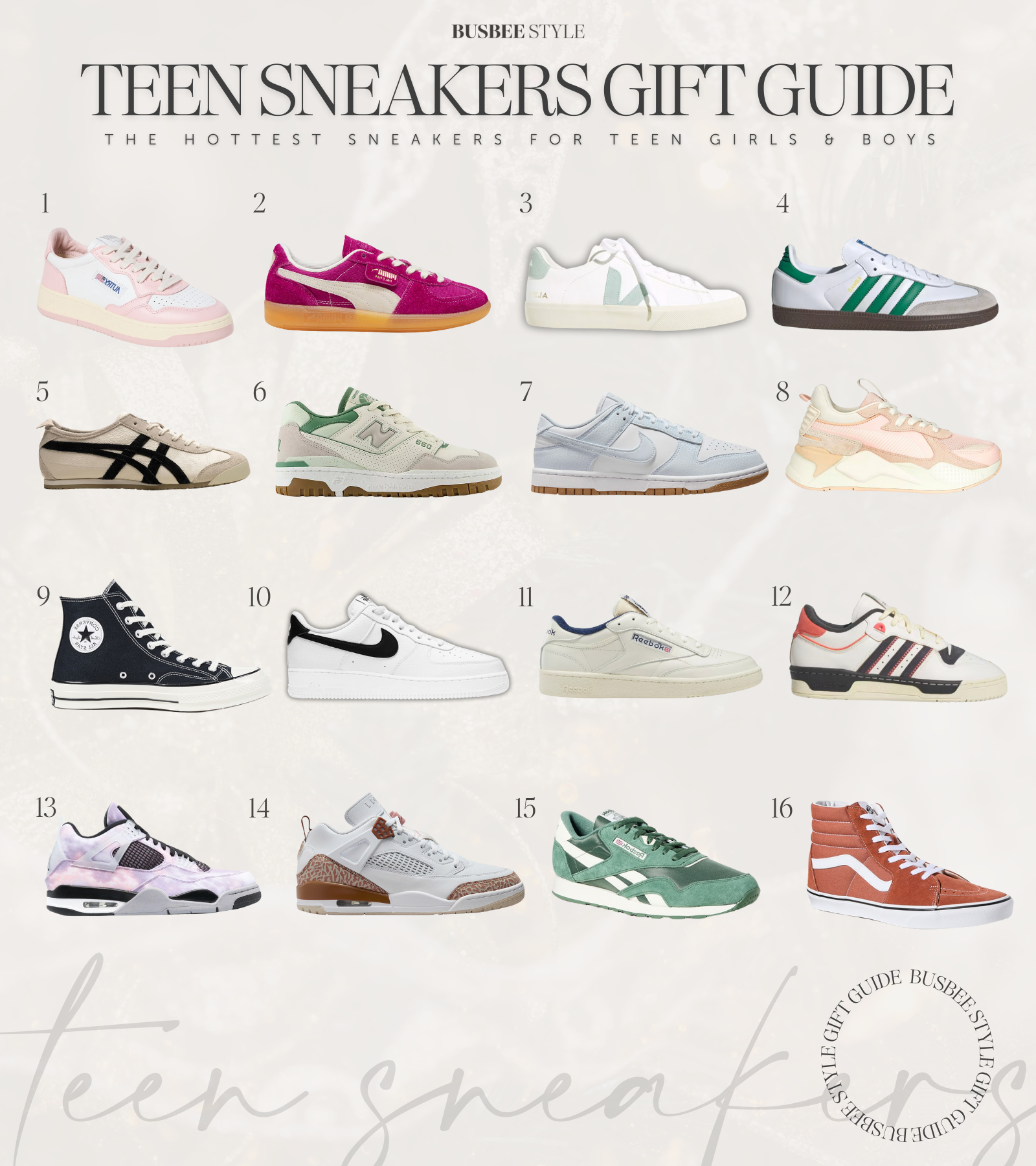 Teen sneaker trends 2024