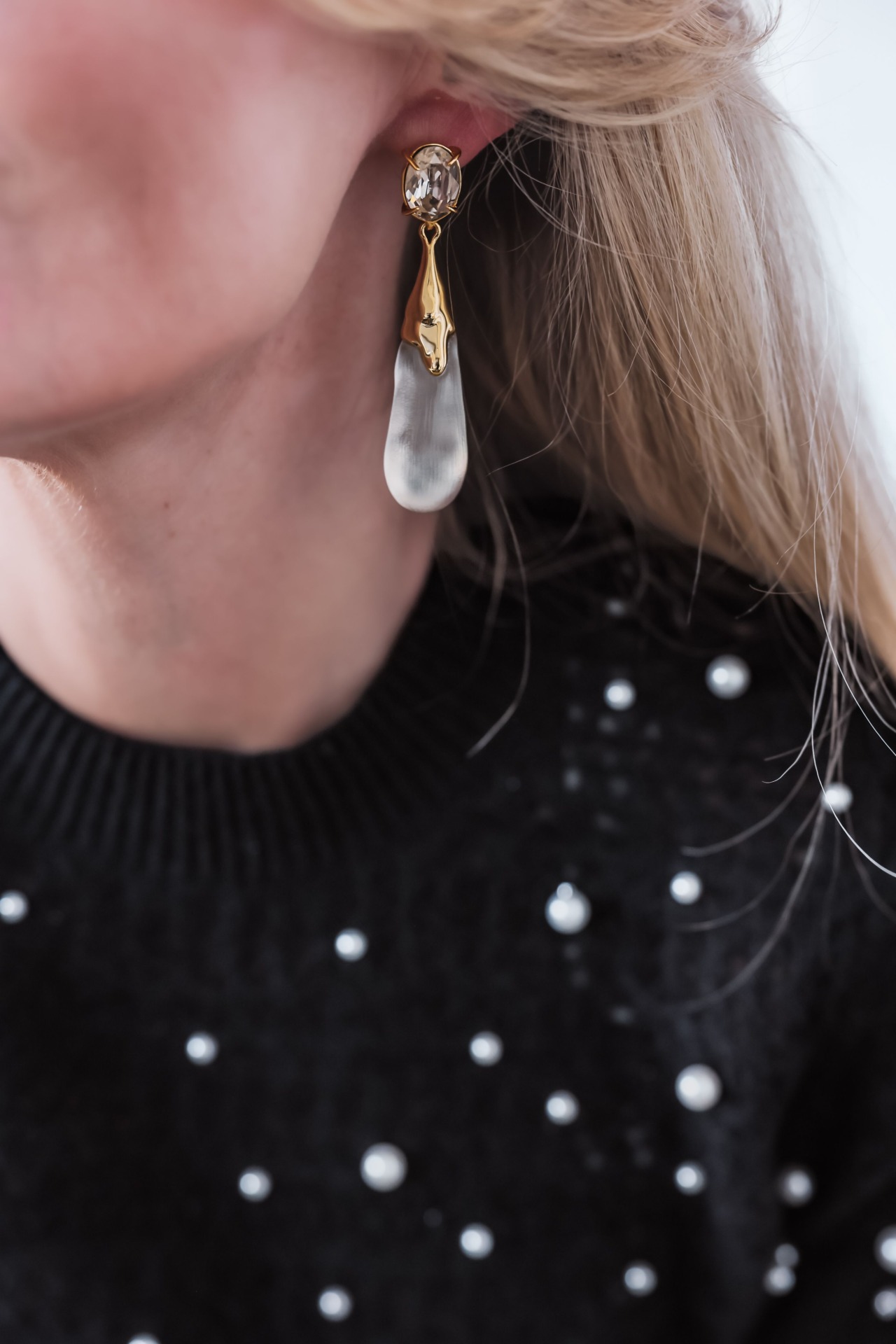 holiday jewelry Lucite Drop Earrings